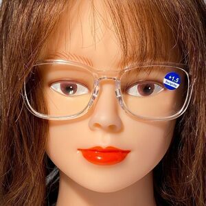 1506 Colette 1.5 Clear Reading Glasses Soft Butterfly Readers NWT